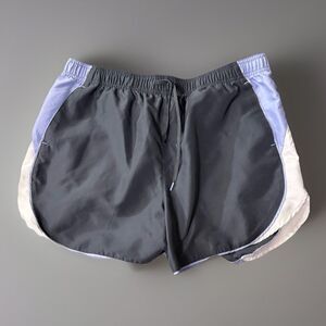 BCG Running Athletic Shorts Women Size XL Purple Color Block Loose Fit